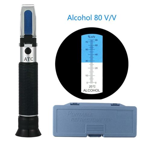 how to use a refractometer with liquor|alcohol concentration tester in drink.